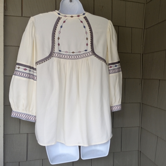 BA&SH Plume Top- Ecru - Picture 9 of 12